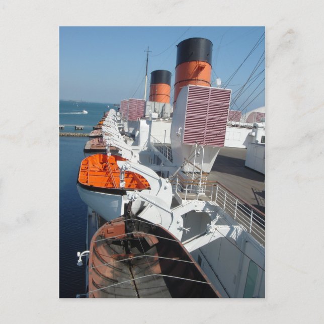 La colección de postales RMS Queen Mary (Anverso)