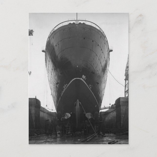 La colección de postales RMS Queen Mary (Anverso)
