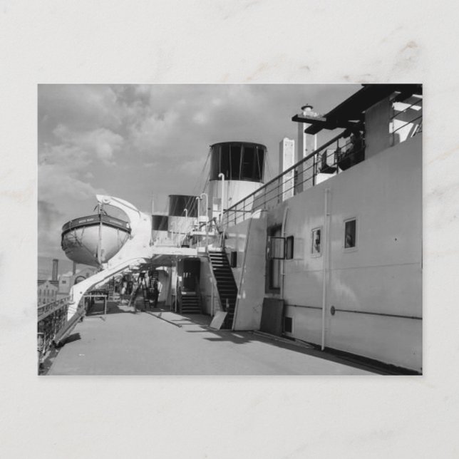 La colección de postales RMS Queen Mary (Anverso)