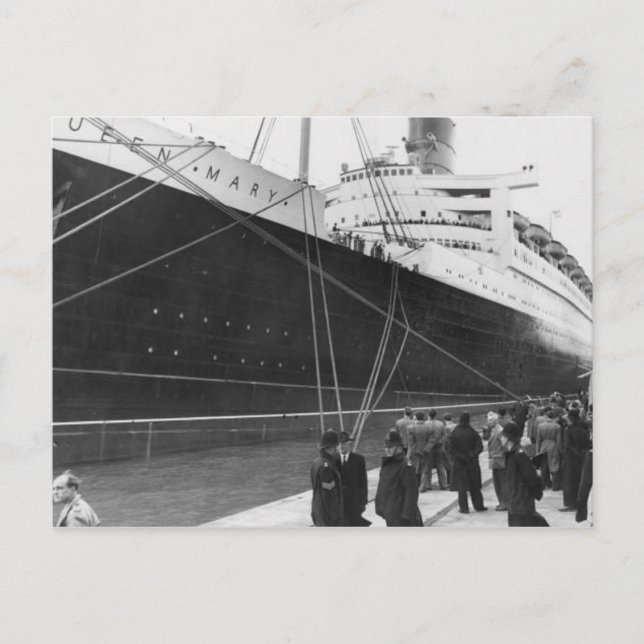 La colección de postales RMS Queen Mary (Anverso)