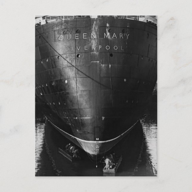 La colección de postales RMS Queen Mary (Anverso)
