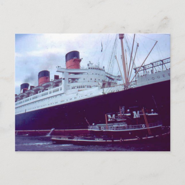 La colección de postales RMS Queen Mary (Anverso)