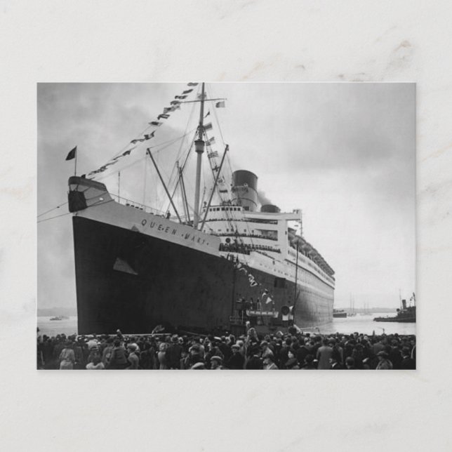 La colección de postales RMS Queen Mary (Anverso)