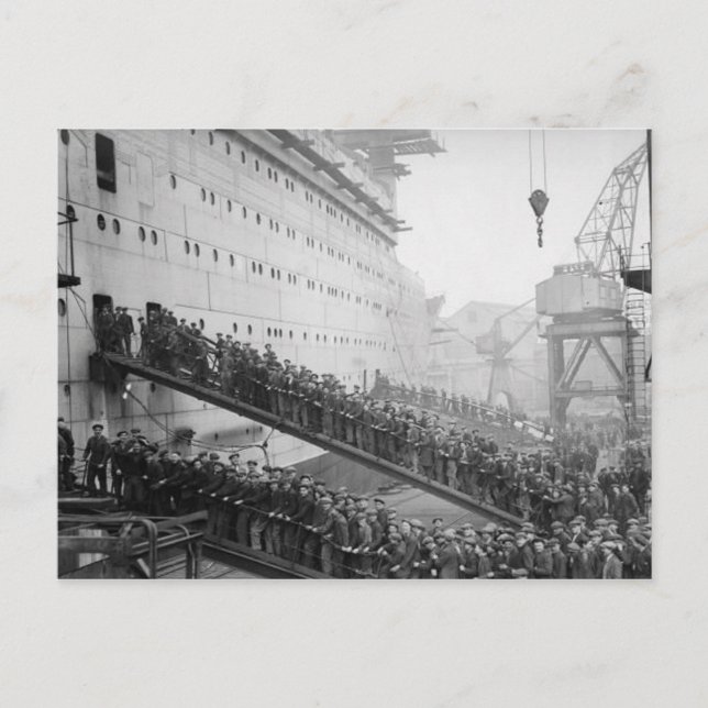 La colección de postales RMS Queen Mary (Anverso)