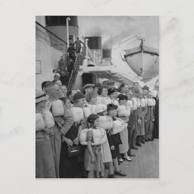 La colección de postales RMS Queen Mary (Anverso)