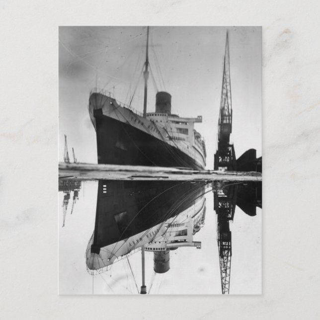 La colección de postales RMS Queen Mary (Anverso)