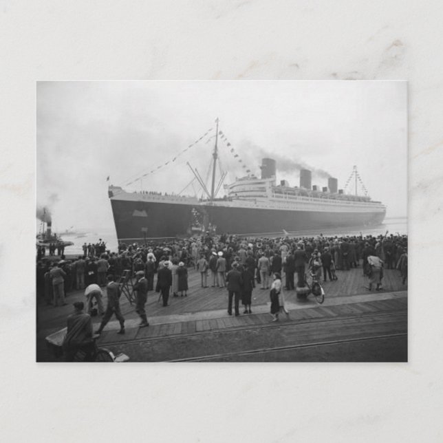 La colección de postales RMS Queen Mary (Anverso)