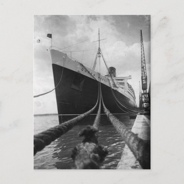 La colección de postales RMS Queen Mary (Anverso)