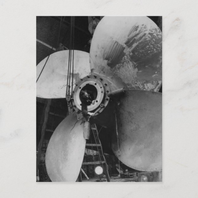 La colección de postales RMS Queen Mary (Anverso)