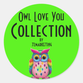 La Colección Owl Love You De 72Marketing Pegatina