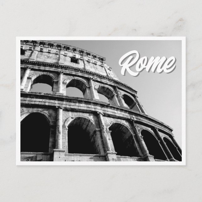 La Coliseo Roma Italia Postal de Foto (Anverso)