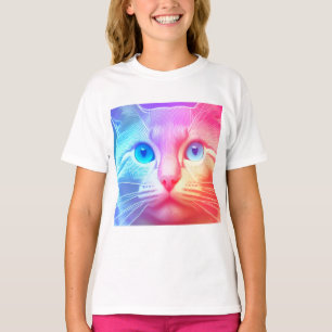 La colorida camiseta Kitty Rainbow