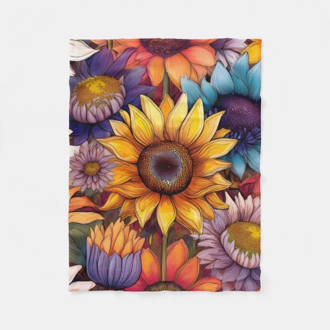 La colorida manta del girasol | Otoño (Anverso)