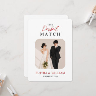 La combinación perfecta | Invitación de boda moder