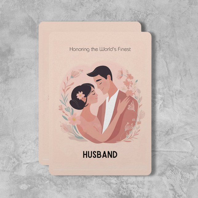 La cómoda tarjeta de amor "El mejor esposo" ("The Best Husband" Cozy Love Doodle Card – Celebrate Everyday Joy! - Birthday Depot)
