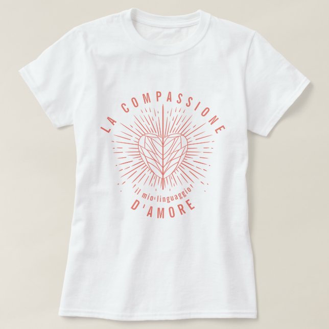 La compassione - camiseta il mio linguaggio d'amor (Diseño del anverso)