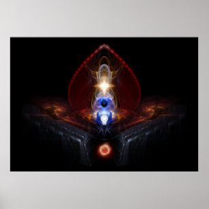 La Composición De Arte Fractal De La Majestad De O