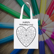 Bolsa de color de texto de Personalizado Heart Man