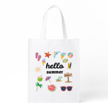 Hola Verano – Bolsa de Compras Reutilizable Ecológ