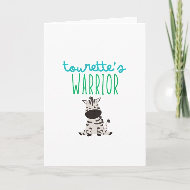 la conciencia guerrera de tourette lindo tarjeta d (Anverso)