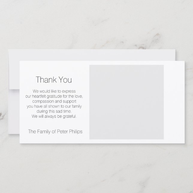 La condolencia de la plantilla le agradece añade (Anverso)