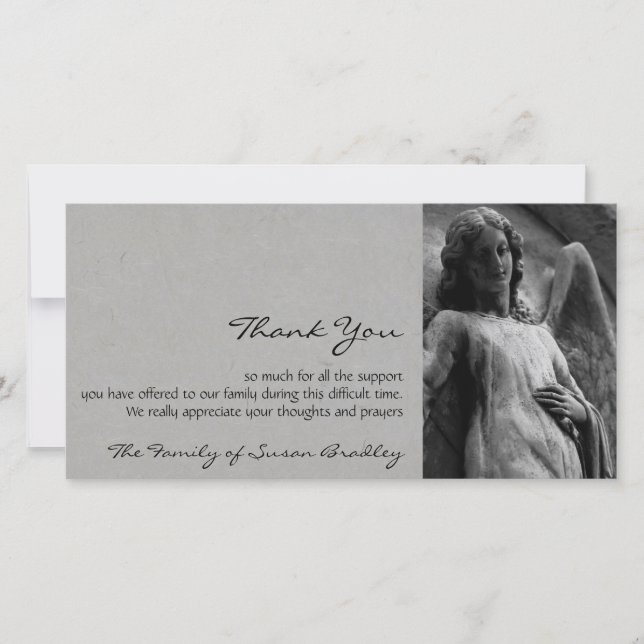 La condolencia del ángel 2 le agradece tarjeta de (Anverso)