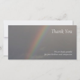 La condolencia del arco iris 2 le agradece tarjeta