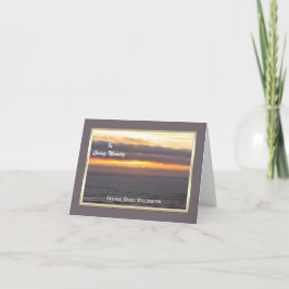 La condolencia le agradece tarjeta de nota  --