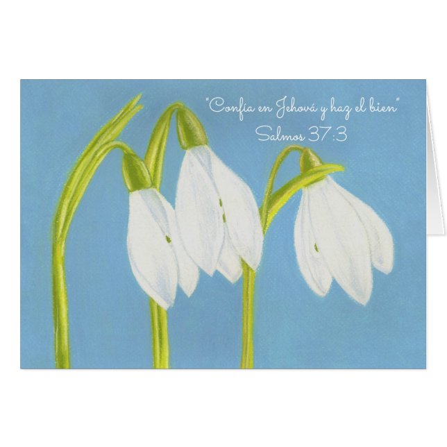 La confianza Jehová-Hace Good~SnowDrops~Spanish (Anverso (Horizontal))