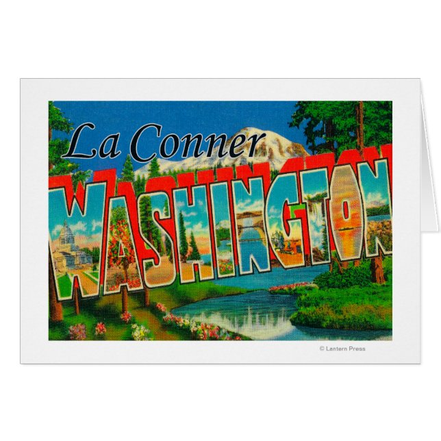 La Conner, Washington - Grandes Escenas de letras (Anverso (Horizontal))