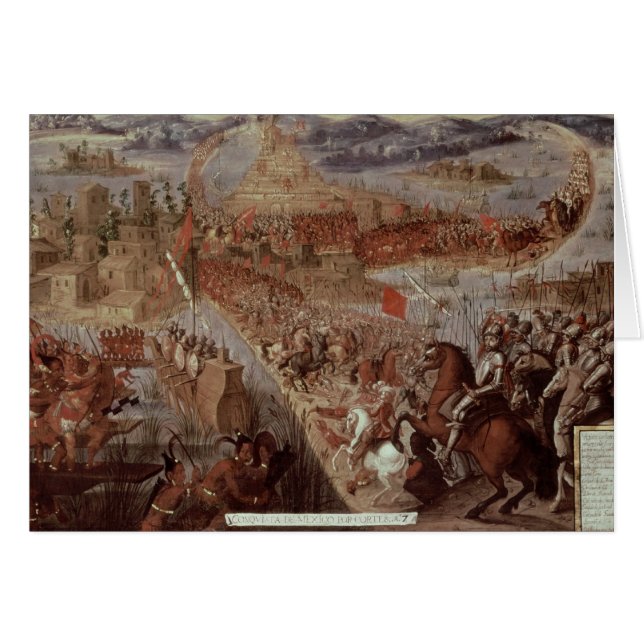 La conquista de Tenochtitlan (Anverso (Horizontal))