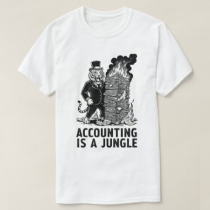 "La contabilidad es una jungla" Camiseta divertida