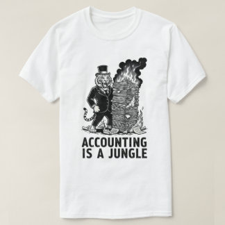 "La contabilidad es una jungla" Camiseta divertida