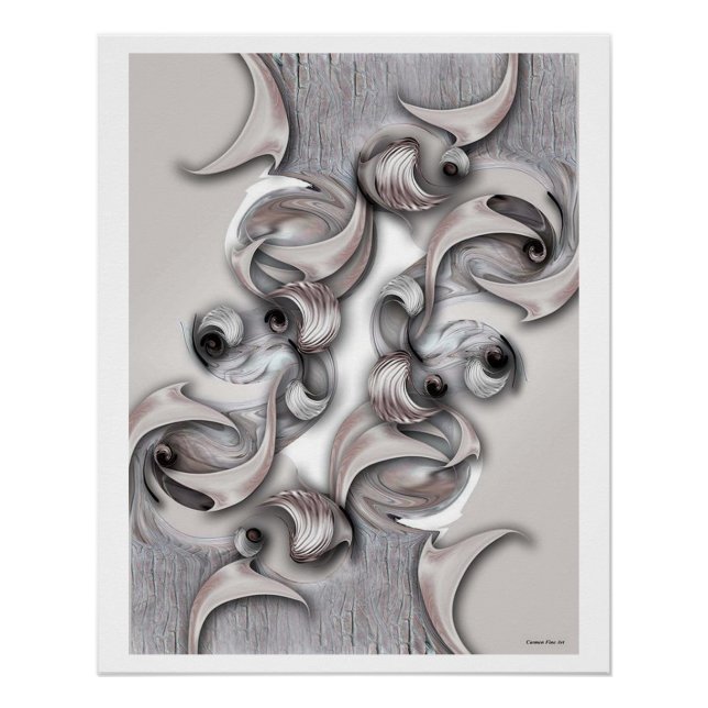 "La continuación reflectante", Poster brillante (Anverso)