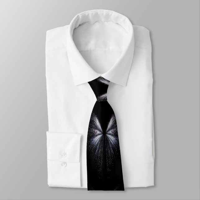 La corbata abstracta premium "Alas Celestiales" (Atado)