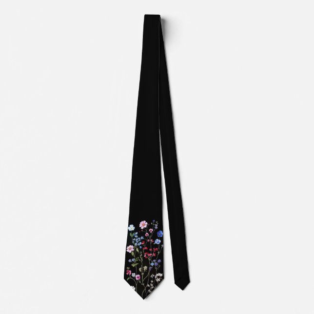 La corbata botánica "Midnight Meadow" (Anverso)