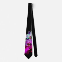 La corbata de la orquídea de los hombres rosados