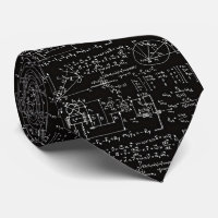 La corbata negra de la matemáticas de los hombres