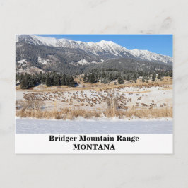 La Cordillera Bridger en la postal Montana