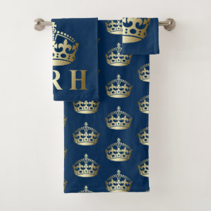 La Corona de Alteza Real Gold y Blue HRH