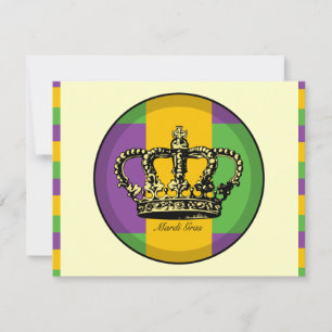 La corona de la bandera del Mardi Gras