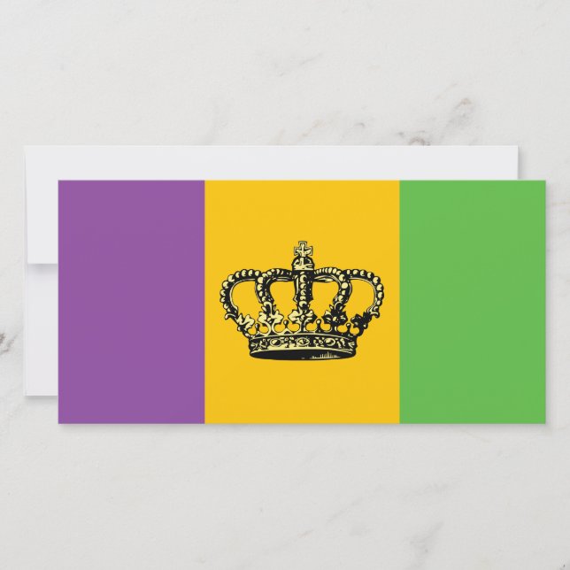 La corona de la bandera del Mardi Gras (Anverso)