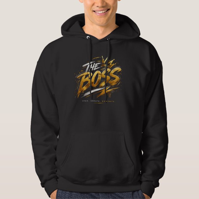 La Corona del Jefe – Sudadera con capucha de poder (Anverso)