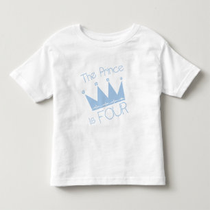 La Corona del Príncipe 4ª camisetas de cumpleaños 