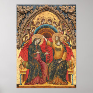 La Coronación de la Virgen Póster de Arte Fino