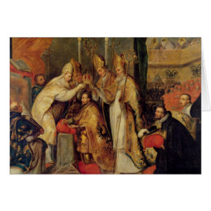 La coronación del emperador romano santo de