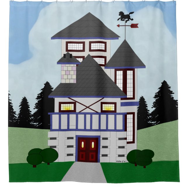 La cortina de ducha de la casa (Anverso)