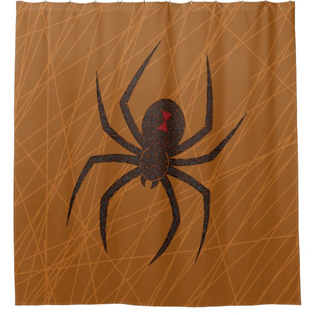 La cortina de ducha de la telaraña (Anverso)