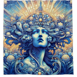 La cortina de ducha del álbum azul