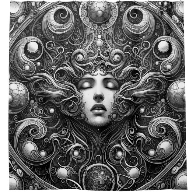 La cortina de ducha del álbum negro (Anverso)